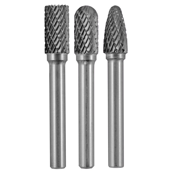 HOLEMAKER CARBIDE BURR SET BLISTER PACK 3PCE SB3 SC3 SF3